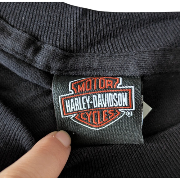 Harley Davidson Riders Birmingham Alabama Black T Shirt Size Large Ride Hard - Picture 5 of 6